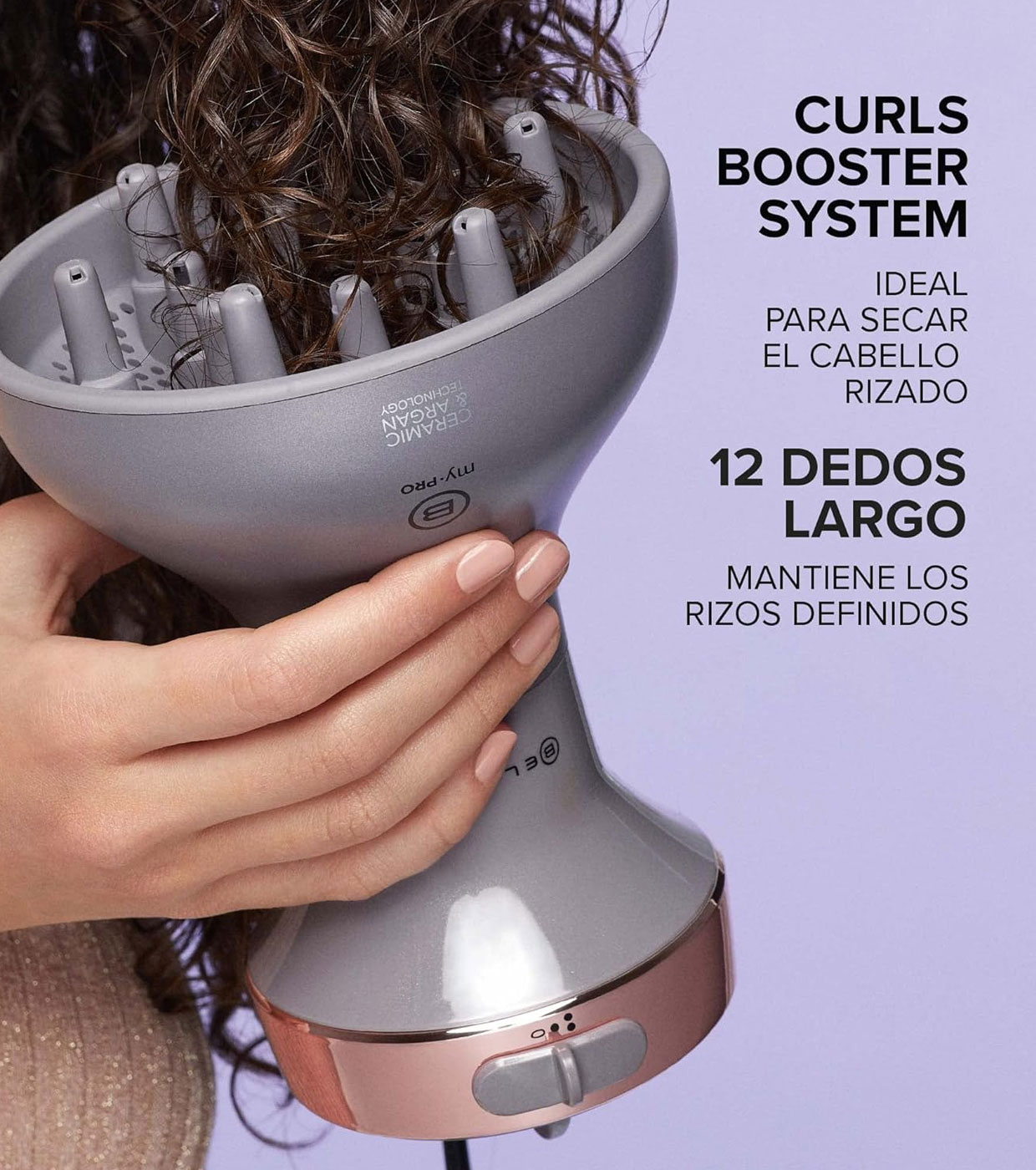 Bellissima Diffuseur d'Air Chaud pour Cheveux Bouclés - My Pro Diffon  Ceramic Sèche cheveux + Diffuseur Tout-en-Un - Technologie Céramique, 2