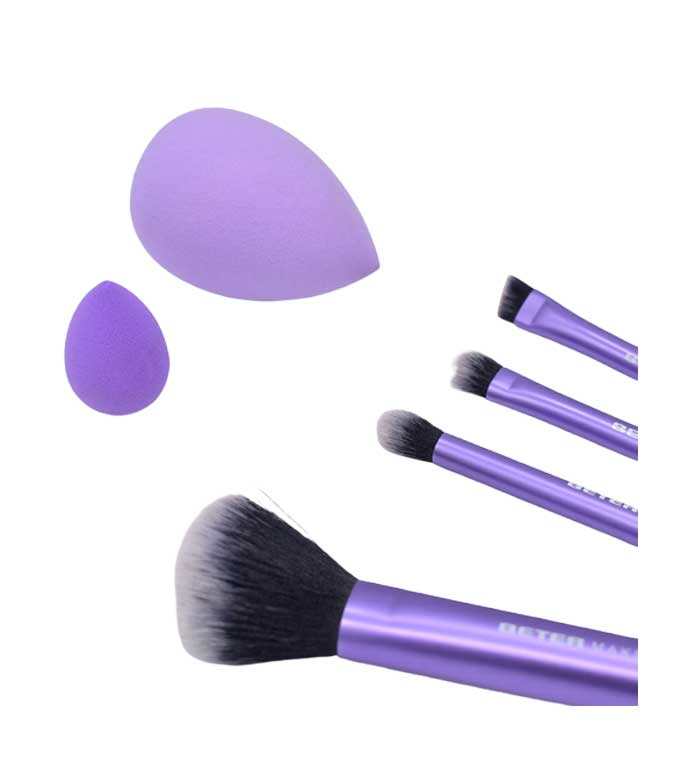 Pinceaux violet, 12 Pinceaux de maquillage