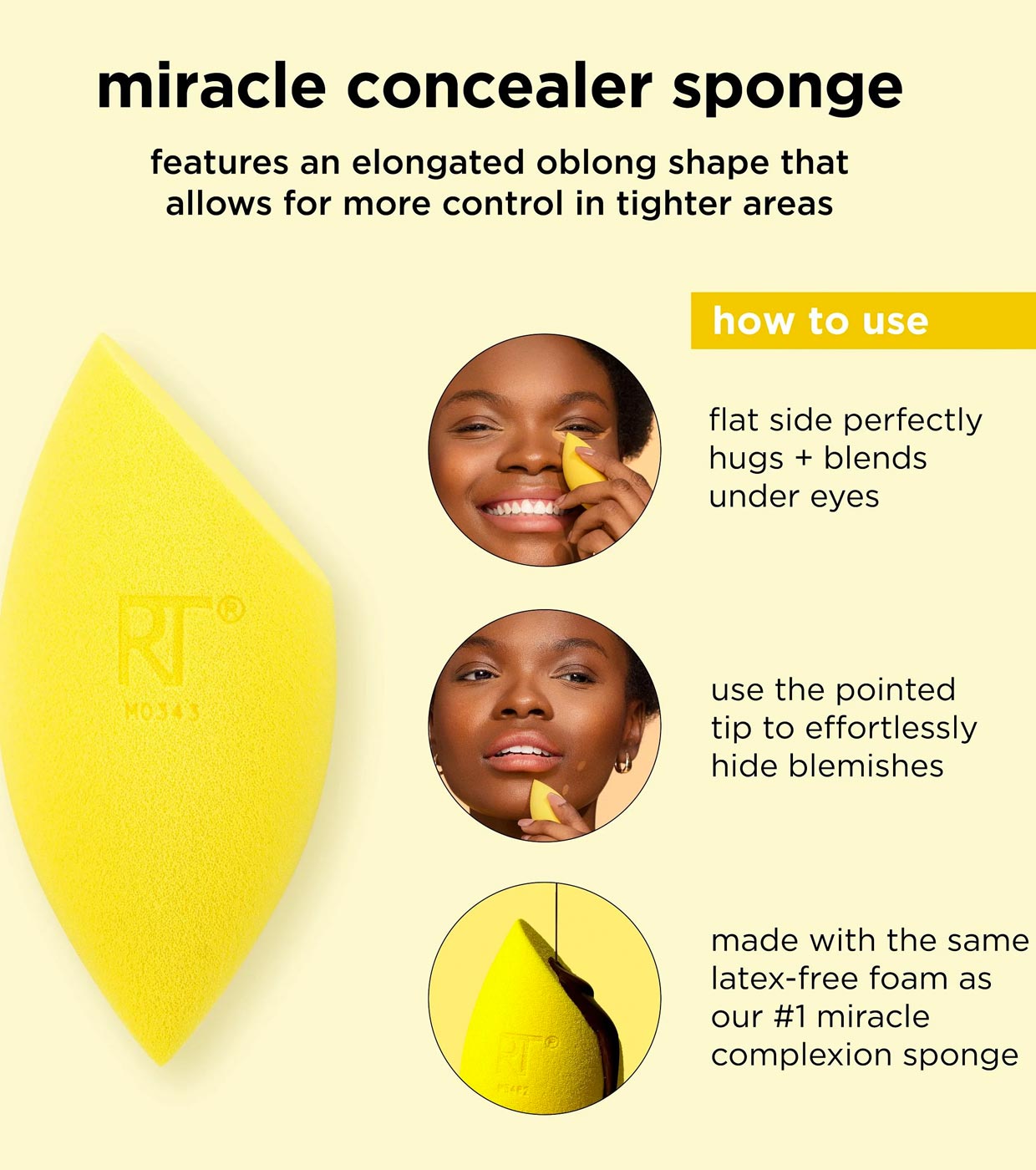 Acheter Real Techniques - Éponge Miracle Concealer