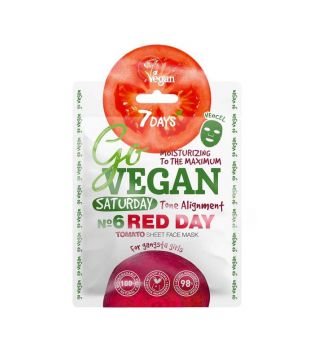 7DAYS - Masque facial Go Vegan - Saturday Red Day