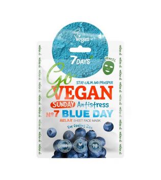 7DAYS - Masque facial Go Vegan - Sunday Blue Day