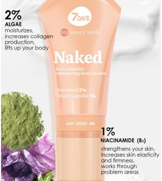 7DAYS - *My Beauty Week* - Roller crème corps anti-cellulite - Naked