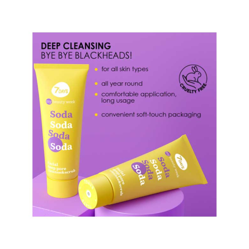 7DAYS - *My Beauty Week* - Gommage visage nettoyant pour les pores Soda