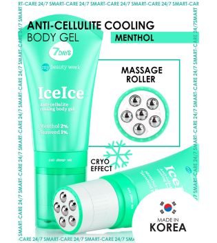 7DAYS - *My Beauty Week* - Gel roller corps anti-cellulite - Ice Ice