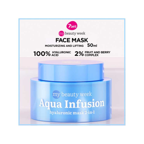 7DAYS - *My Beauty Week* - Masque visage hydratant 2 en 1 Aqua Infusion