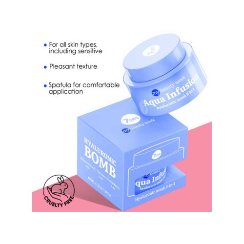 7DAYS - *My Beauty Week* - Masque visage hydratant 2 en 1 Aqua Infusion