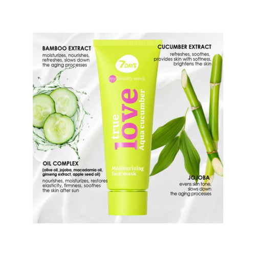 7DAYS - *My Beauty Week* - Masque hydratant pour le visage True Love