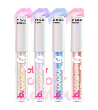 7DAYS - Gloss à lèvres Shiny - 01: Soap Bubbles