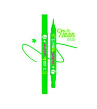7DAYS - eye-liner + tampon néon - 02: Lime Star