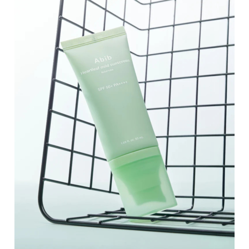 Abib - Crème solaire pour le visage Heartleaf Mild SPF50+ PA++++