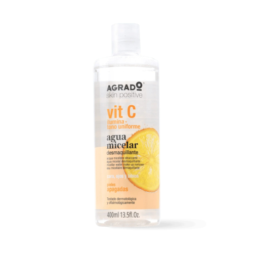 Agrado - Eau micellaire nettoyante vit C - Peau terne