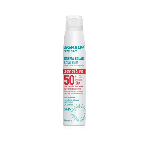 Agrado - Brume solaire Sensitive SPF50+ - Très élevée