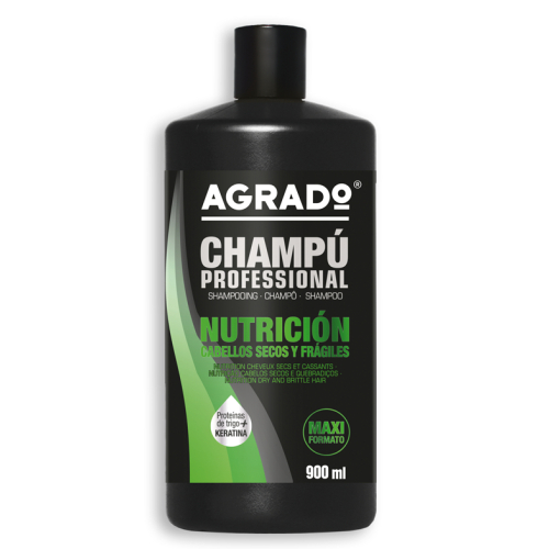 Agrado - Shampooing professionnel Nutrition cheveux secs - 900ml
