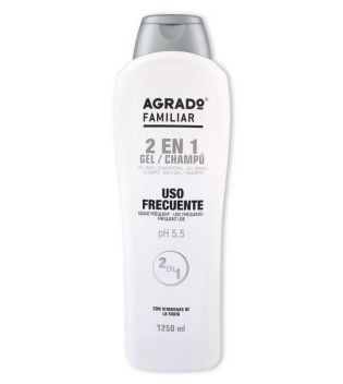 Agrado - Gel et shampoing usage familial fréquent - 1250ml