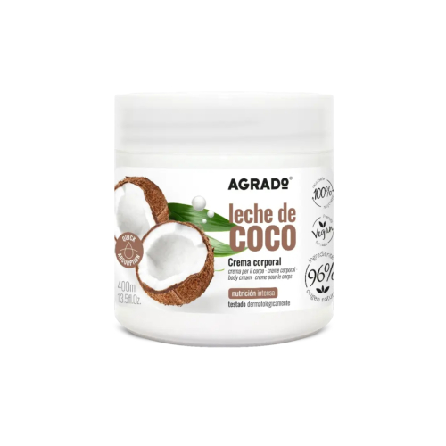 Agrado  - Crème Corps au Lait de Coco - Nutrition Intense