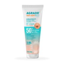 Agrado - Crème protectrice visage CC crème SPF50+ - Ton moyen