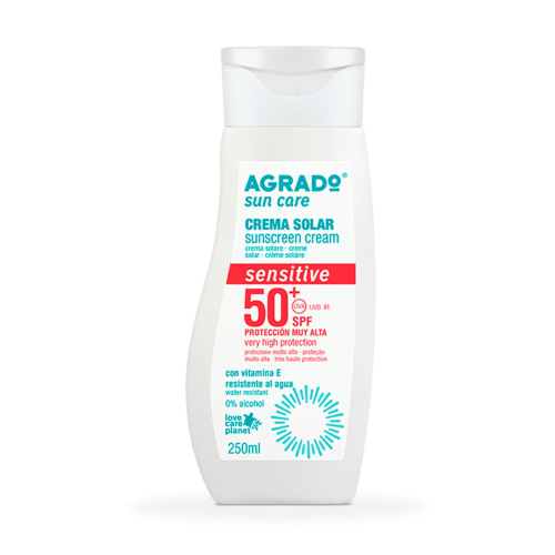 Agrado - Crème solaire Sensitive SPF 50+ - Très élevé