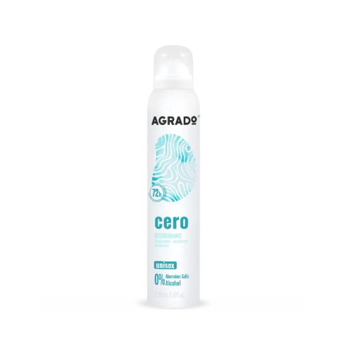 Agrado - Déodorant unisexe Zero Spray 72h
