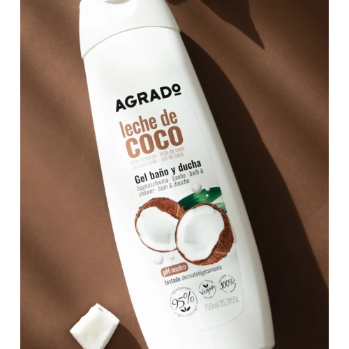 Agrado - Gel bain et douche au Lait de coco - 750ml
