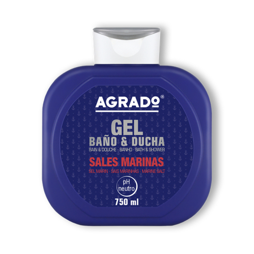 Agrado - Gel bain et douche Sels Marins