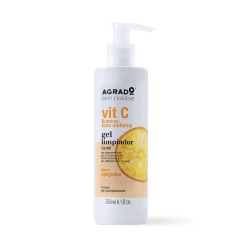 Agrado  - Gel nettoyant visage à la vitamine C - Peau terne