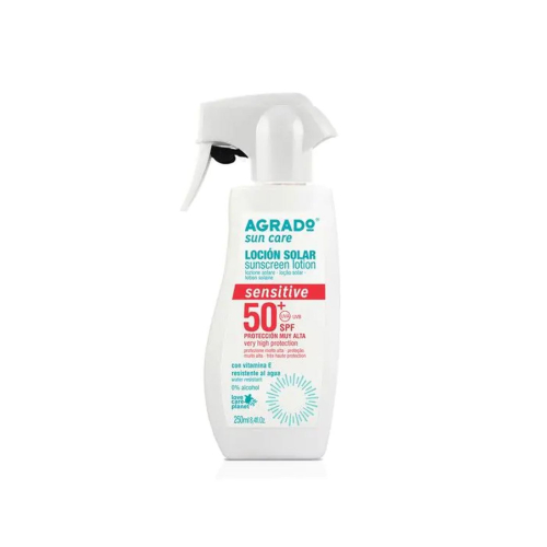 Agrado - Crème solaire Sensitive SPF 50+ - Très élevé
