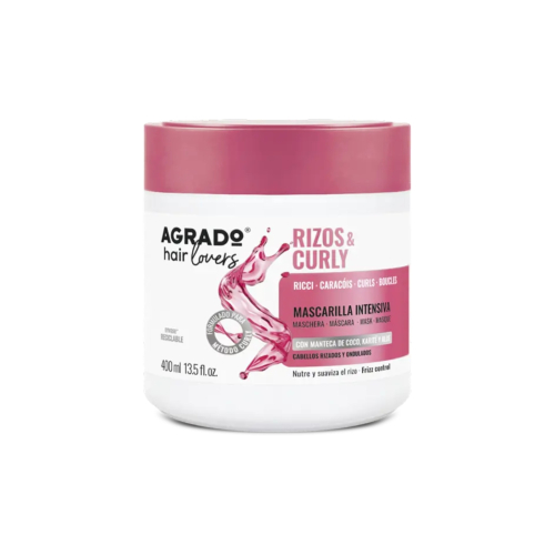 Agrado - Masque intensif pour boucles et curly  - Cheveux bouclés et ondulés