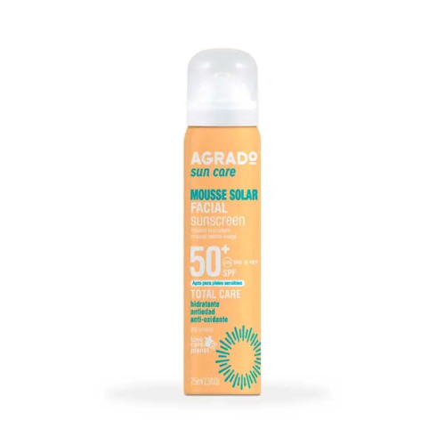 Agrado - Mousse solaire visage SPF50+
