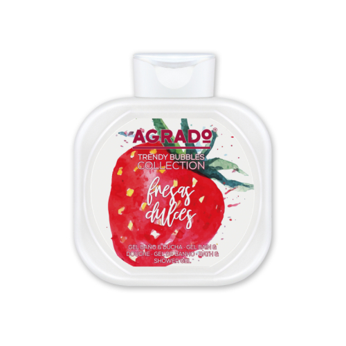Agrado - *Trendy Bubbles* - Gel bain et douche Fraises Douces
