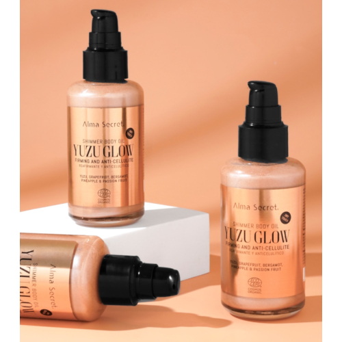 Alma Secret - Huile corporelle raffermissante et anti-cellulite avec Shimmer Yuzu Glow