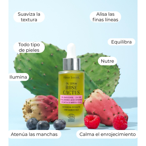 Alma Secret - Huile Sérum Visage Rose Cactus