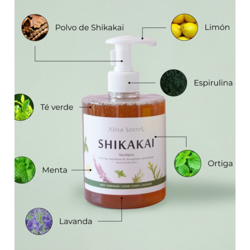 Alma Secret - Shampooing purifiant Shikakai pour cheveux normaux ou gras
