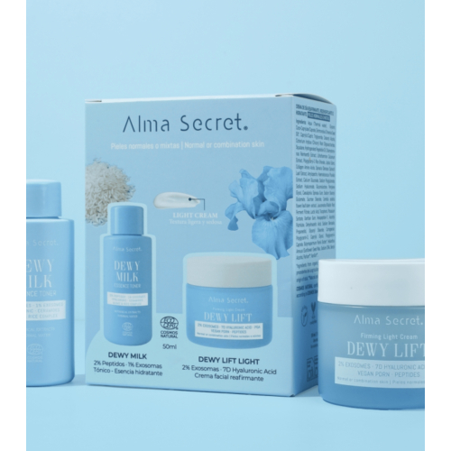 Alma Secret - Décolleté Mini Dewy Milk & Dewy Lift Light Cream - Peau normale à mixte