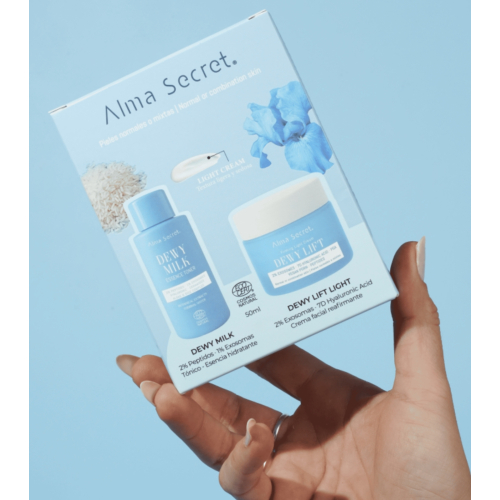 Alma Secret - Décolleté Mini Dewy Milk & Dewy Lift Light Cream - Peau normale à mixte