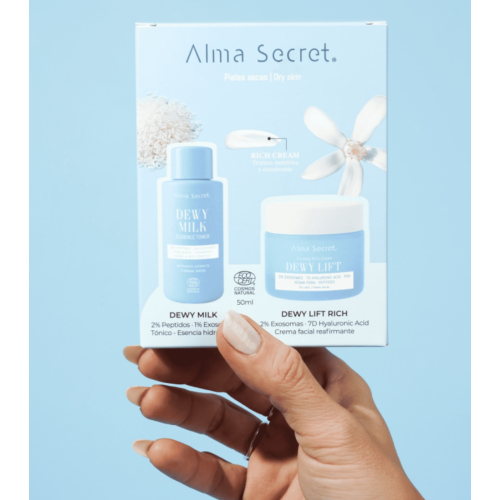 Alma Secret - Mini Coffret Dewy Milk & Dewy Lift Rich Cream - Peaux normales à sèches