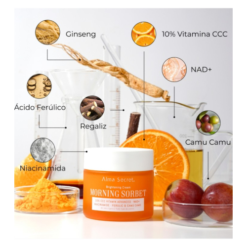 Alma Secret - Crème éclaircissante pour le visage Morning Sorbet