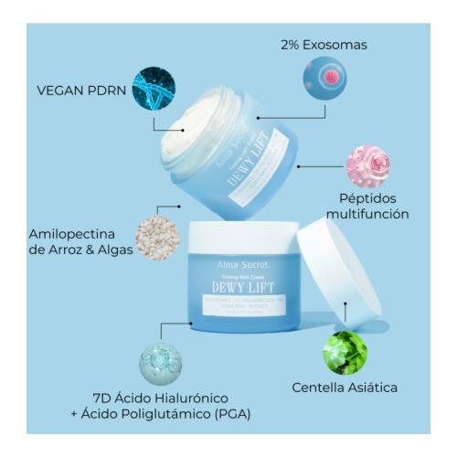 Alma Secret - Crème Raffermissante Visage Dewy Lift - Peau Sèche