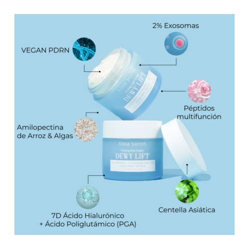 Alma Secret - Crème raffermissante visage Dewy Lift - Peaux normales à mixtes
