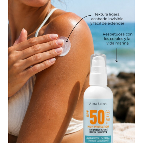 Alma Secret - Crème solaire pour le corps FPS 50 Skin Barrier Defense