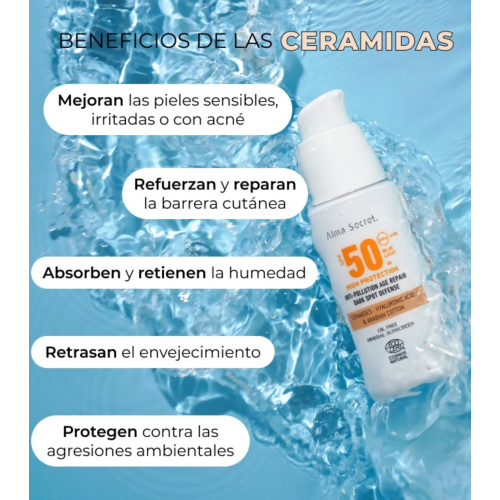 Alma Secret - Crème solaire visage SPF50 avec couleur - Golden