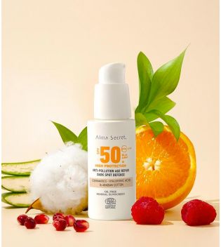 Alma Secret - Crème solaire visage SPF50 avec couleur - Sable