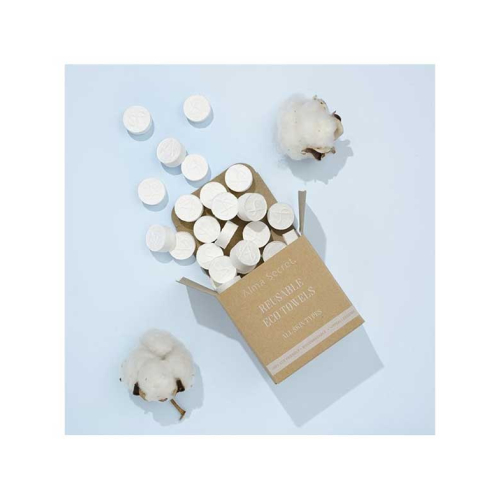 Alma Secret - Lingettes Écologiques Réutilisables Reusable Eco-Towels 50 Unités