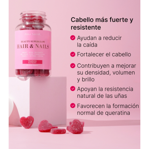 Alma Secret - Gommes vitaminées pour les cheveux et les ongles Beauty Superglow