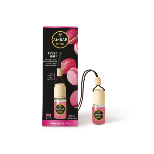 AMBAR Perfums - Désodorisant pour voiture - Crème de Fraise