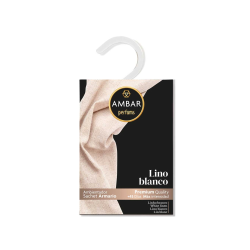 AMBAR Perfums - Désodorisant en sachet pour garde-robe - Lin blanc