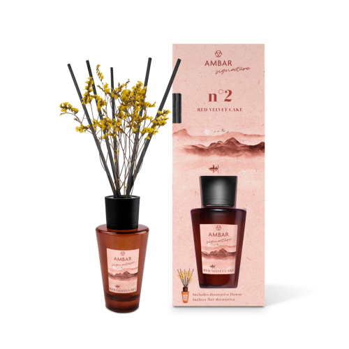AMBAR Perfums - *Signature* - Désodorisant Mikado - nº2: Red Velvet Cake