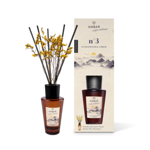 AMBAR Perfums - *Signature* - Désodorisant Mikado - nº3: Sandalwood & Amber