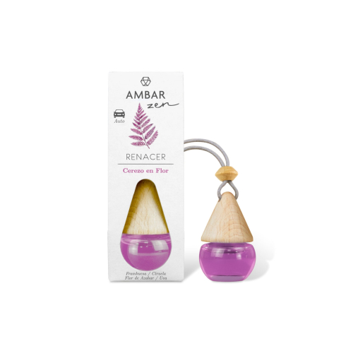 AMBAR Perfums - *Zen* - Désodorisant pour voiture - Renaissance : Fleur de Cerisier