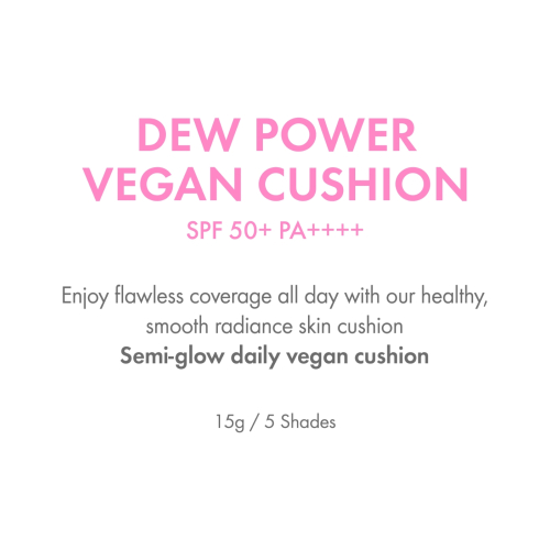 Amuse - Fond de teint Cushion Dew Power Vegan SPF50 PA++++ - 02: Healthy
