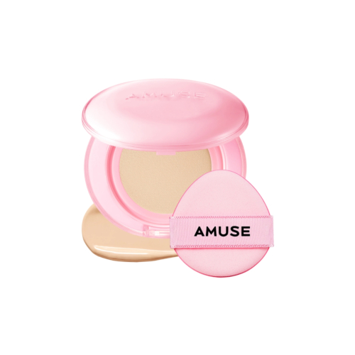 Amuse - Fond de teint Cushion Dew Power Vegan SPF50 PA++++ - 1.5: Natural